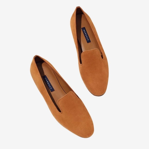 Margeaux Shoes - Margaux The Loafer in Suede Cognac